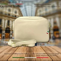 Florence Damen Tasche Echtleder beige OTF809I
