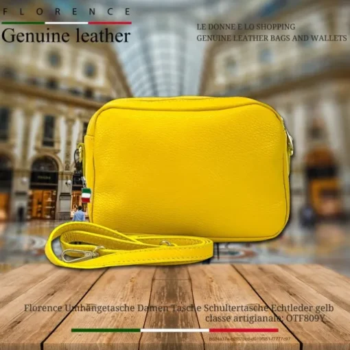 Florence Damen Tasche Echtleder gelb OTF809Y