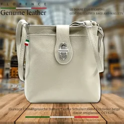 Florence Damen Tasche Echtleder beige OTF828I