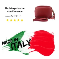 Florence Damen Tasche Echtleder dunkelrot OTF811R
