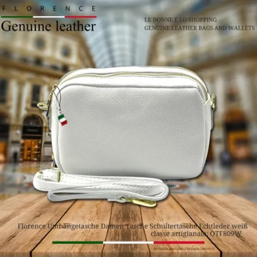 Florence Damen Tasche Echtleder weiß OTF809W