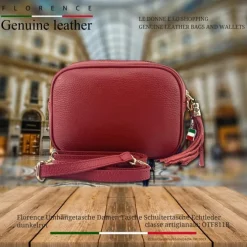 Florence Damen Tasche Echtleder dunkelrot OTF811R
