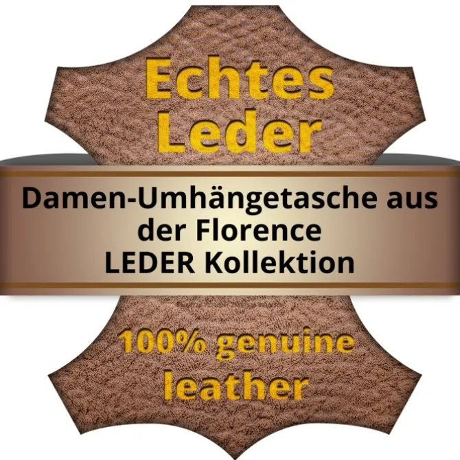 Florence Damen Tasche Echtleder türkis OTF811T