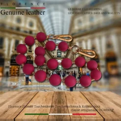 Florence Damen Taschenkette Taschenschmuck Kugeln pink OGM001P