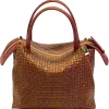 Florence Damen Umhängetasche Leder Tasche braun OTF170C1