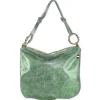 Florence Damen Umhängetasche Leder Tasche hellgrün, mint OTM111G