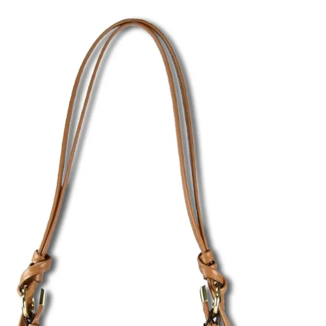 Florence Damen Umhängetasche Leder Tasche braun, taupe OTM814C