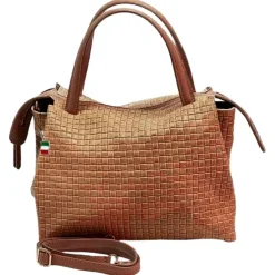 Florence Damen Umhängetasche Leder Tasche braun OTF170C1