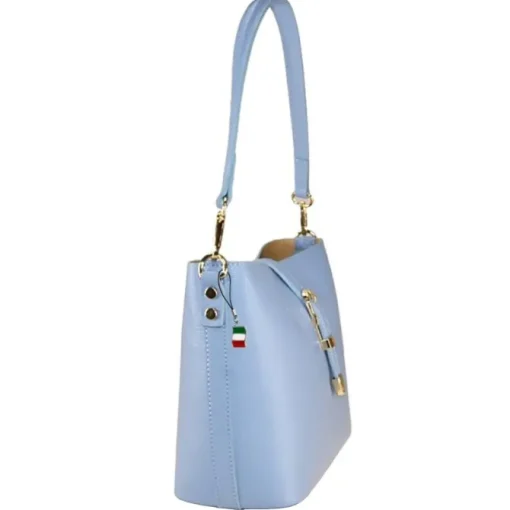 Florence Damen Umhängetasche Leder Tasche weiß OTM812W