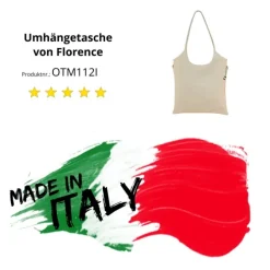 Florence Damen Umhängetasche Leder Tasche beige OTM112I
