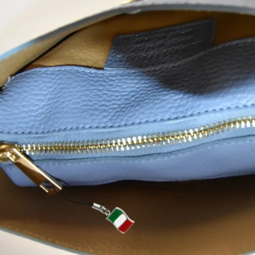 Florence Damen Umhängetasche Leder Tasche weiß OTM812W