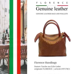 Florence Damen Umhängetasche Leder Tasche braun OTF170C1