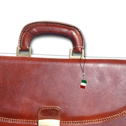 Florence Echtleder Aktentasche Herren Damen braun Businesstasche OTF151N