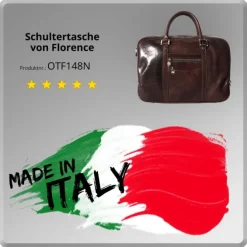 Florence Echtleder Aktentasche Damen braun Businesstasche OTF148N