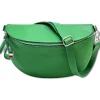 Florence Echtleder Bauchtasche groß Damen hellgrün Jugend OTF825L