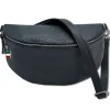 Florence Echtleder Bauchtasche groß Damen blau Jugend OTF825B