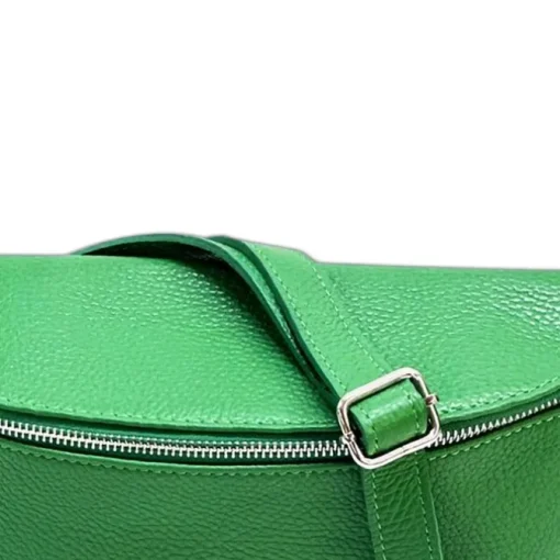 Florence Echtleder Bauchtasche groß Damen hellgrün Jugend OTF825L