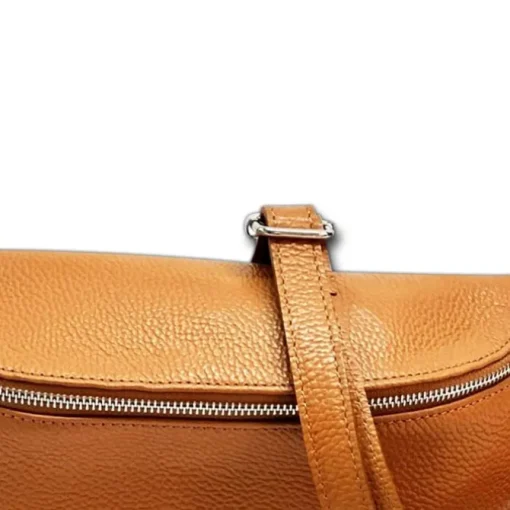 Florence Echtleder Bauchtasche groß Damen braun/tan Jugend OTF825C