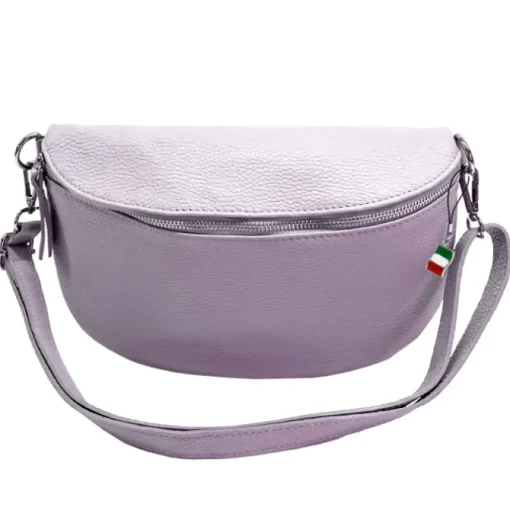 Florence Echtleder Bauchtasche groß Damen rosa Jugend OTF825A