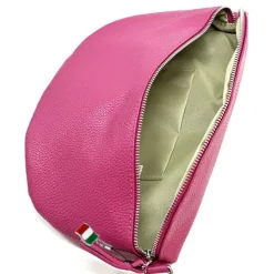 Florence Echtleder Bauchtasche groß Damen fuchsia Jugend OTF825P