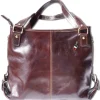 Florence Echtleder Damen braun Henkeltasche Shopper OTF136N