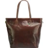 Florence Echtleder Damen braun Businesstasche Shopper OTF133N