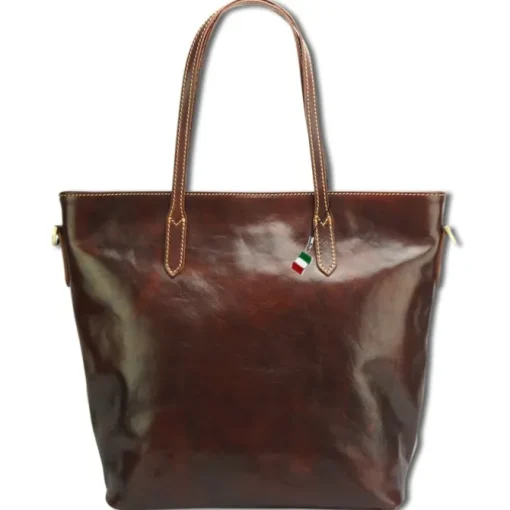 Florence Echtleder Damen braun Businesstasche Shopper OTF133N