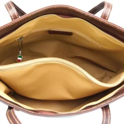 Florence Echtleder Damen braun Businesstasche Shopper OTF133N