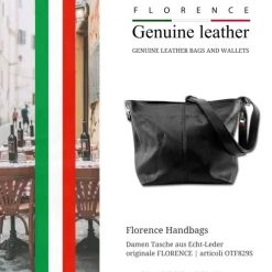 Florence Echtleder Damen schwarz OTF829S