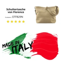 Florence Echtleder Damen taupe OTF829N