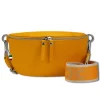 Florence Echtleder Gürteltasche Damen gelb Bauchtasche Jugend Damen OTF807Y