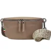 Florence Echtleder Gürteltasche Damen pastell rosa Bauchtasche Jugend OTF807A