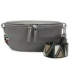 Florence Echtleder Gürteltasche Damen grau Bauchtasche Jugend Damen OTF807K