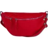 Florence Echtleder Gürteltasche extra groß Damen rot Bauchtasche Jugend OTF820R