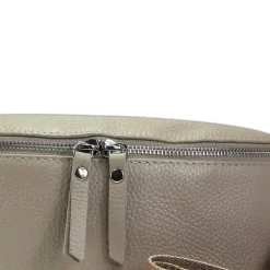 Florence Echtleder Gürteltasche Damen taupe Bauchtasche Jugend OTF807N