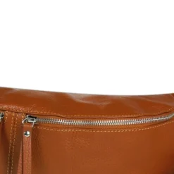 Florence Echtleder Gürteltasche extra groß Damen hellbraun Bauchtasche Jugend OTF820C