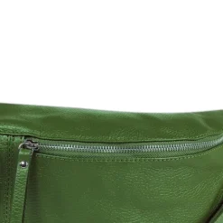 Florence Echtleder Gürteltasche extra groß Damen grün Bauchtasche Jugend OTF820G