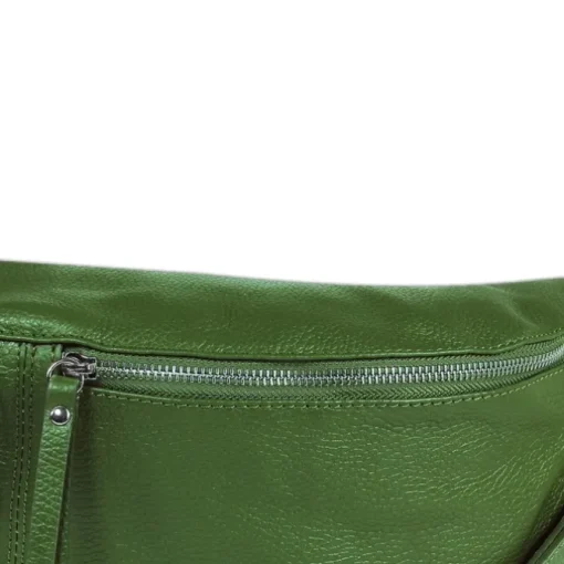 Florence Echtleder Gürteltasche extra groß Damen grün Bauchtasche Jugend OTF820G