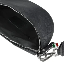 Florence Echtleder Gürteltasche Damen schwarz Bauchtasche Jugend Damen OTF807S