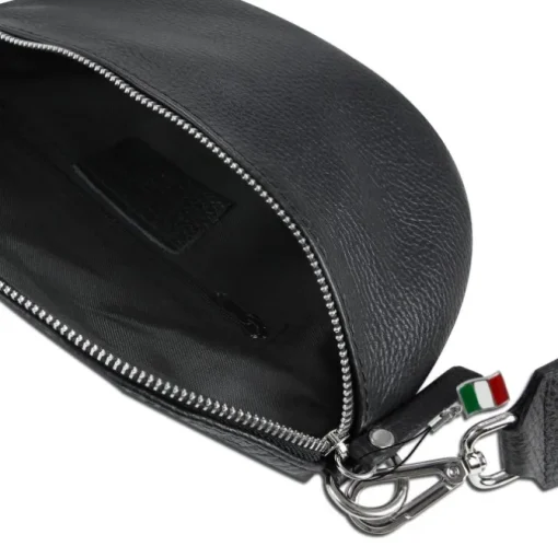 Florence Echtleder Gürteltasche Damen schwarz Bauchtasche Jugend Damen OTF807S