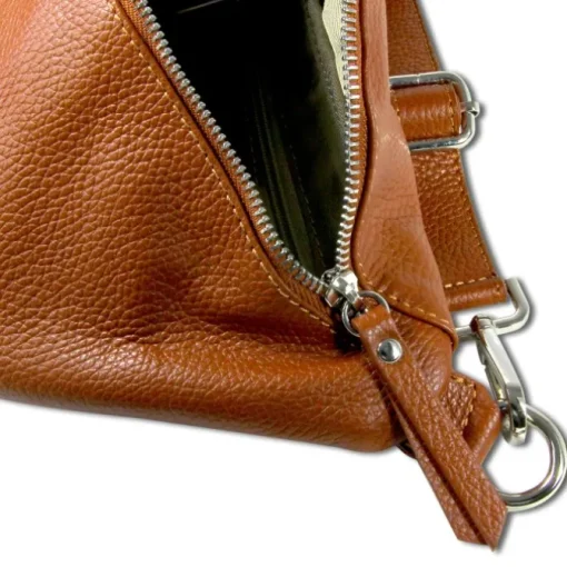 Florence Echtleder Gürteltasche Damen extra groß hellbraun Bauchtasche Jugend OTF821C