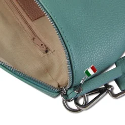 Florence Echtleder Gürteltasche Damen hellblau Bauchtasche Jugend OTF807H