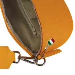 Florence Echtleder Gürteltasche Damen gelb Bauchtasche Jugend Damen OTF807Y