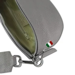 Florence Echtleder Gürteltasche Damen grau Bauchtasche Jugend Damen OTF807K