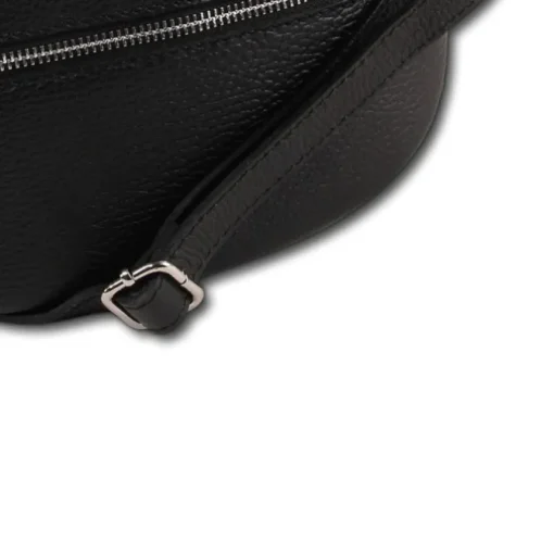Florence Echtleder Gürteltasche Damen schwarz Bauchtasche OTM801S