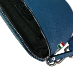 Florence Echtleder Gürteltasche Damen dunkelblau Bauchtasche Jugend OTF807B