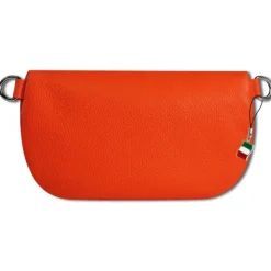 Florence Echtleder Gürteltasche Damen orange Bauchtasche Jugend OTF807O