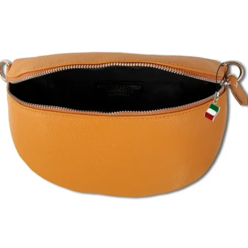 Florence Echtleder Gürteltasche Damen tan Bauchtasche Brusttasche Jugend OTM808C