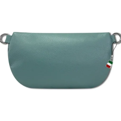 Florence Echtleder Gürteltasche Damen hellblau Bauchtasche Jugend OTF807H
