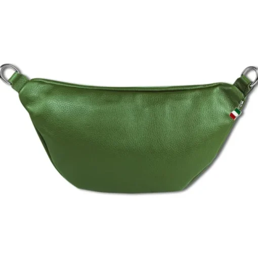 Florence Echtleder Gürteltasche Damen extra groß grün Bauchtasche Jugend OTF821G